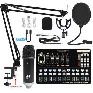 WH1000 Podcast Recording Studio Bundle: Includes Voice Changer and Audio Interface