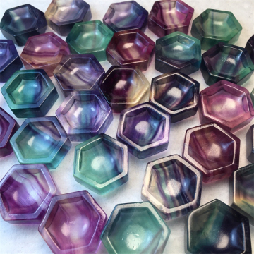 Wholesale Mixed Rainbow Fluorite Mini Bowl for Healing Crystals