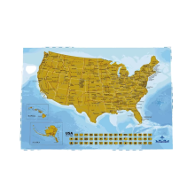 Wholesale Scratch Off Map Travel USA Map Poster