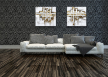 Impressionistic Aluminium Acrylic Canvas Painting