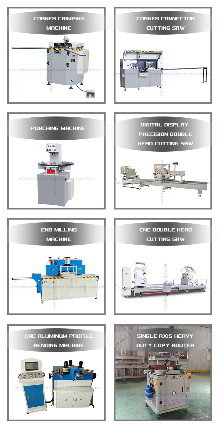 High Quality End Mill Machine For Aluminum and PVC Door and Window With Factory Price