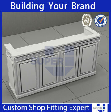 shop counter design pan shop,used counters,high gloss white shop counters