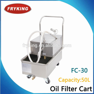 30L stainless steel oil filter cart