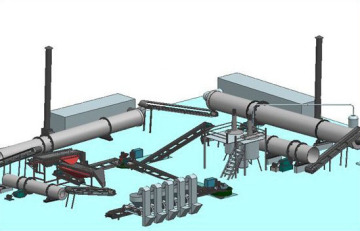 Organic compound fertilizer production line