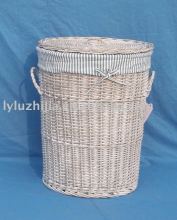 antique wicker laundry baskets
