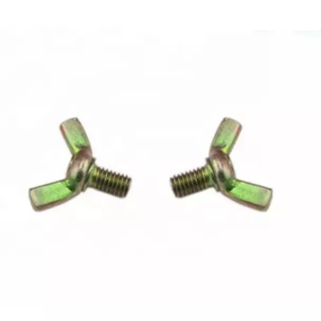 Vis à oreilles DIN316 zinguées couleur acier au carbone