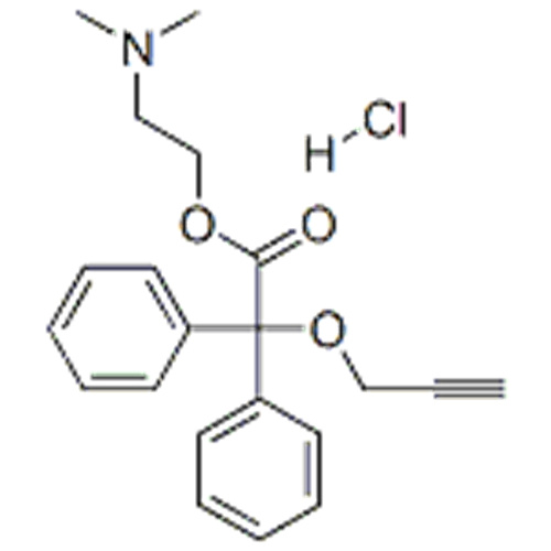 Chlorhydrate de 2- (diméthylamino) éthyle diphényl (prop-2-ynyloxy) acétate de carbone CAS 2765-97-1