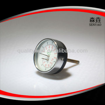 Back connection temperature&pressure gauge(Boiler Gauge)