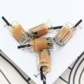 Hot Creative Unique Boba Tea Drop Earrings for Women Personality Milk Tea Drink Earring Funny Party Jewelry Girl Gift