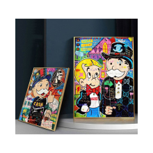 Inspirational Monopoly Graffiti Pop Art Canvas Prints