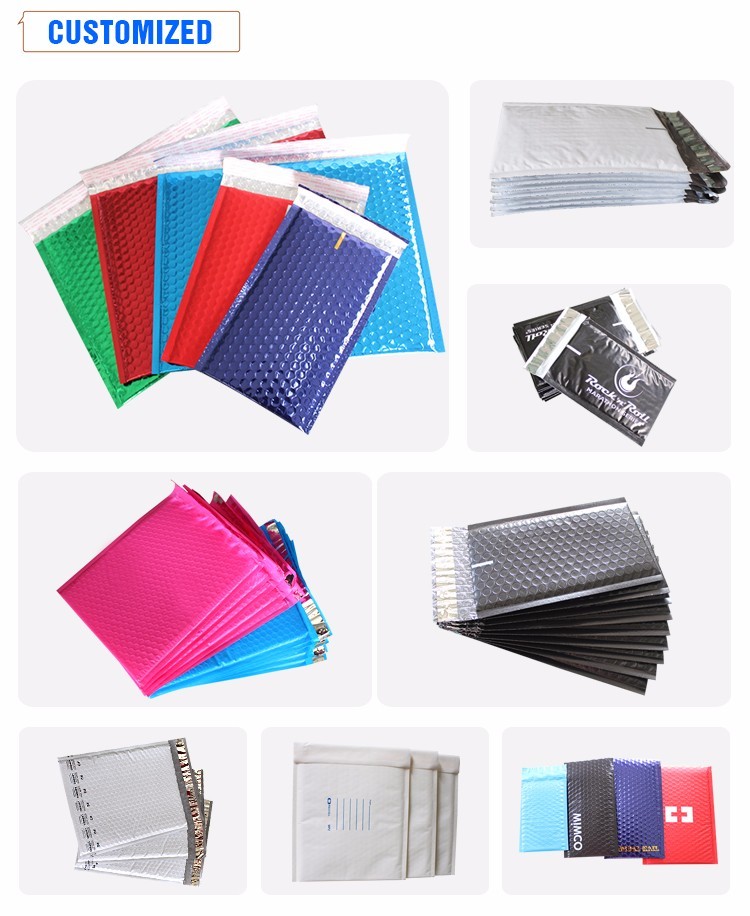 High Quality Custom Printing Packaging Bags Poly Bubble Mailers For Shipping