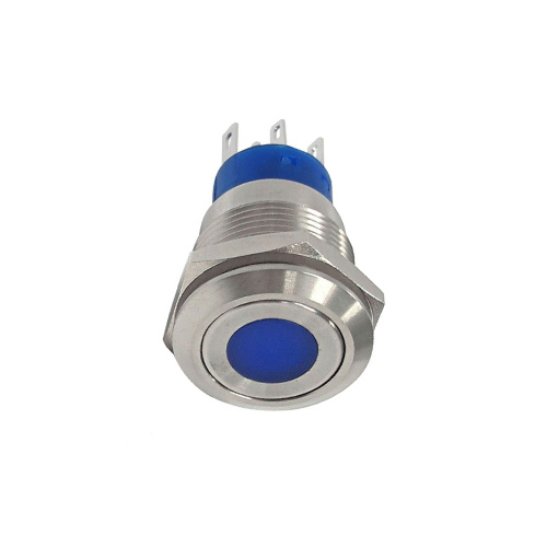 19 mm rostfritt platt anti vandal switch