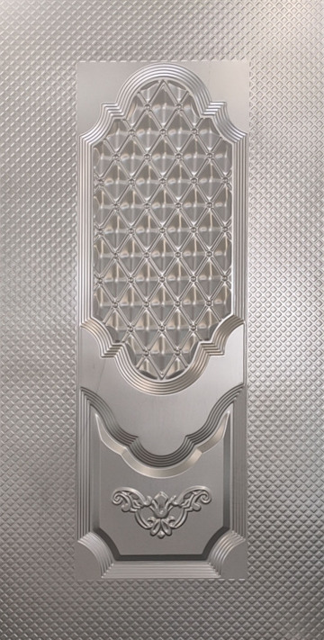 Decorative metal door plate