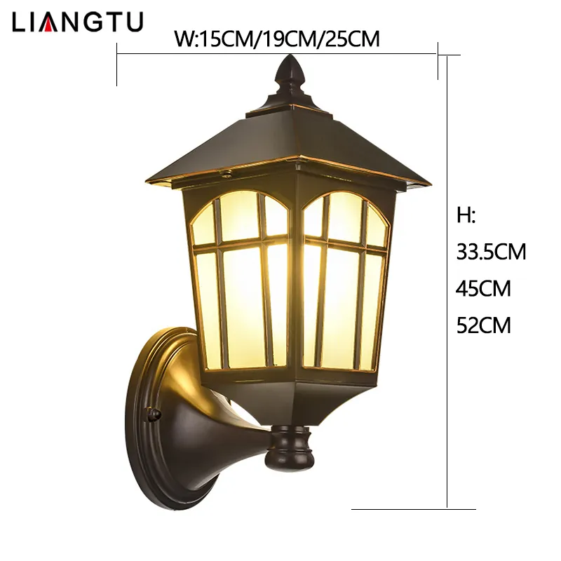 Elegant Outdoor Waterproof LED Wall Lamp for Corridors