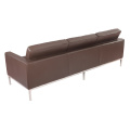 Replica leather knoll sofa 3 seater