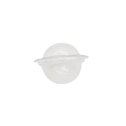 Molde de bomba de banho de plástico transparente redondo em concha