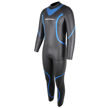 Lelaki Seaskin licin kulit 3/2mm triathlon wetsuit