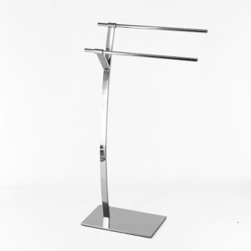 China wholesaler brand K/D chrome free standing towel stands