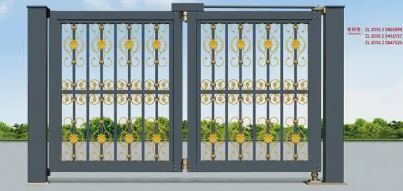 Ornamental Garden Customized Cast Wrought Iron Metal Gate Designs