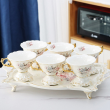 Muslim Gold Plating Fruit Salad Bowl - Ceramic Ice Cream Bowl