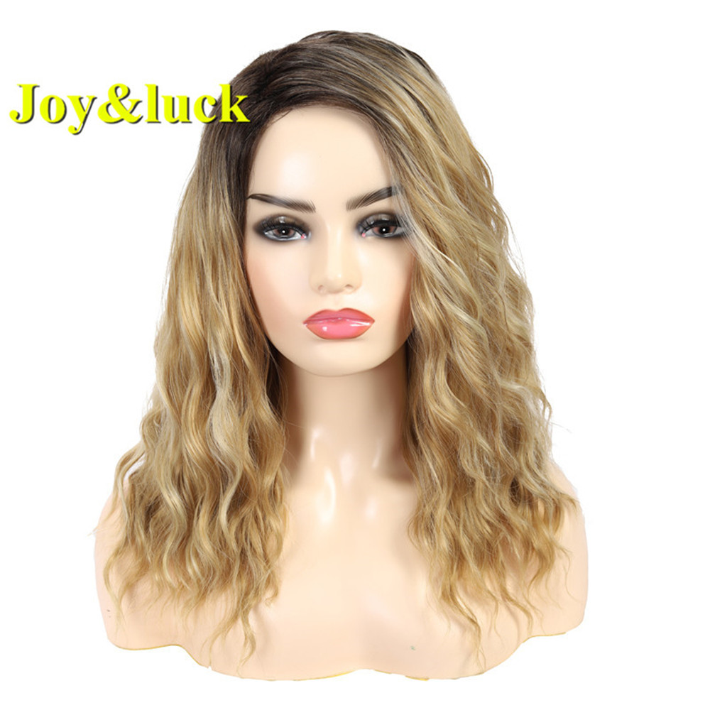 Pink Color Wholesale Wigs for Women Ladies Hair Party Finger Wave Shoulder Length Natural Water Wave Short Synthetic Hair Wigs