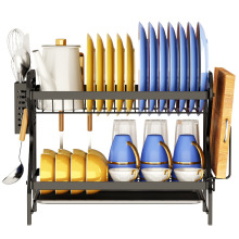 Stainless Steel Kitchen Dish Rack with Drain Tray for Sink