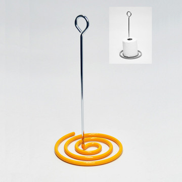 Hot Sale 2 Color Chrome And Orange Metal Paper Towel Holder