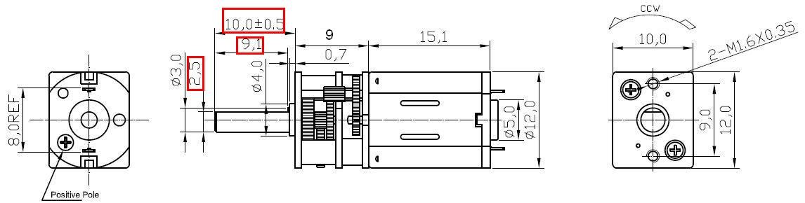 12V Electric Micro DC Gear Motor 300 RPM low rpm