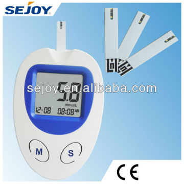 Most economical glucometer with strips with CE