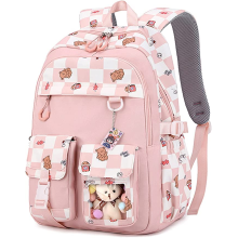 Backpack for Girls Fashion School Bag Cute Bear Bookbag