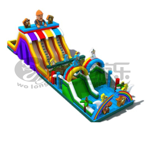 Commercial Outdoor Inflatable Obstacle Courses Challenge