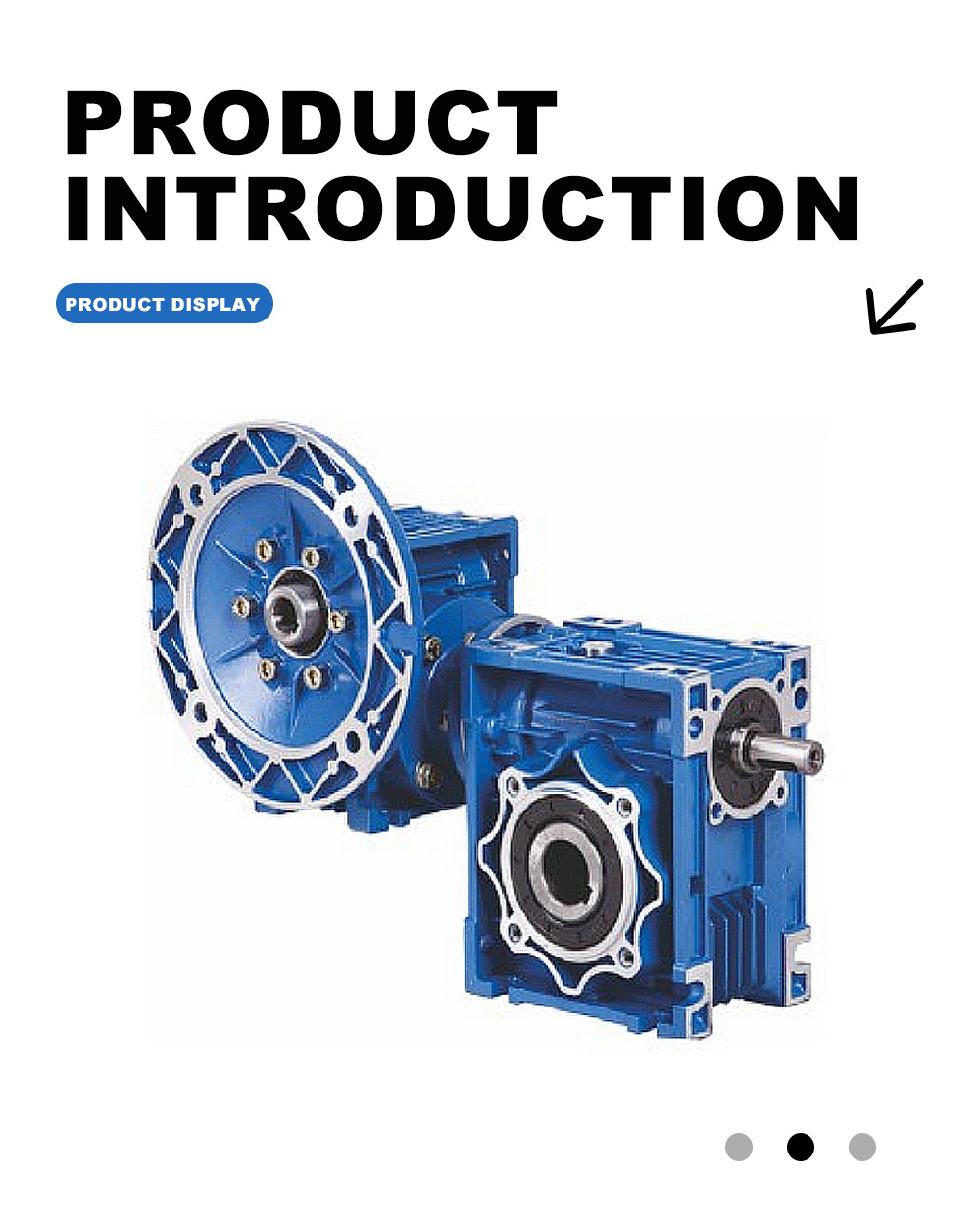 Алюминиевый червячный редуктор TWO NMRV X TWO NMRV Stage Aluminum Worm Reducer X
