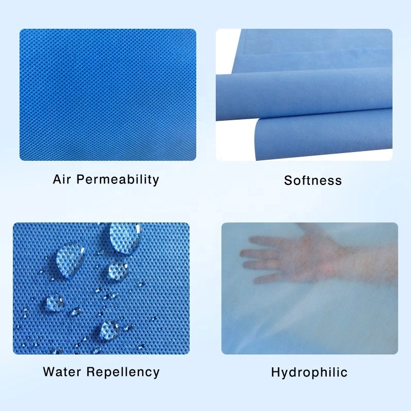 Disposable Non Woven Fabric Embossed Hospital Non Woven Bag in Non-Woven Shopping Bag