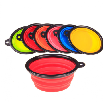 Collapsible Colorful Dog Feeder Bowl