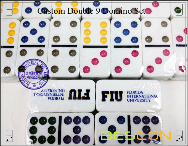 Custom Double 9 Domino Set-3 Custom Double 9 Domino Set-3