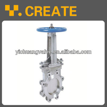 lugged knife flow control gate valve