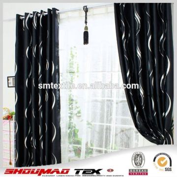 luxury curtain hotel sun block curtain fabric