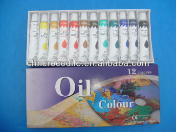 12ml 12 colors landscape oil painting,high quality oil paint,Professional Oil Color, oil colour manufacture