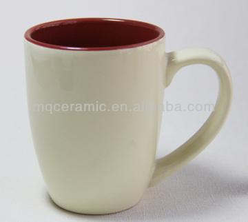 12 oz Bullet Shape Double color Ceramic Mug Coffee