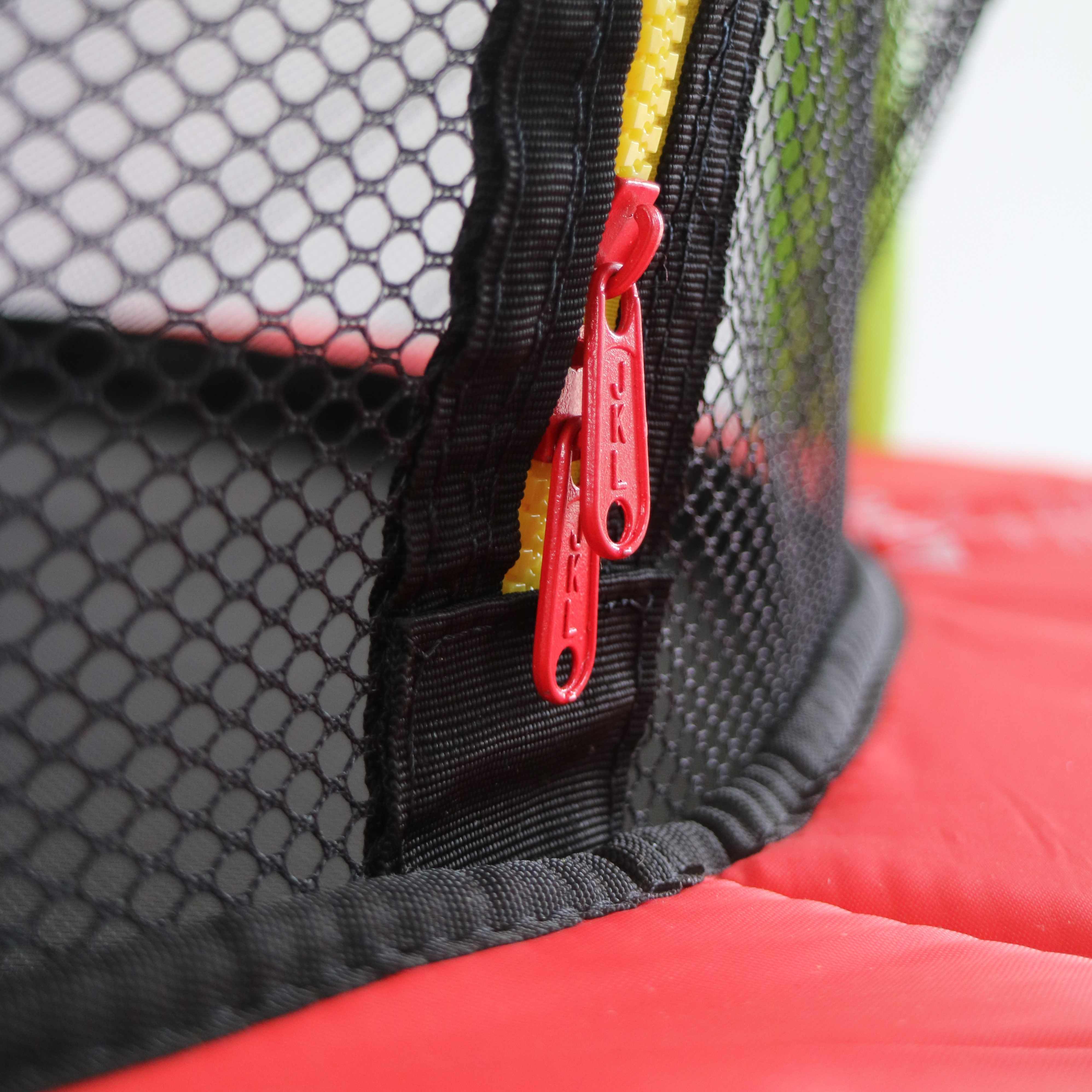 Children's Indoor Trampoline Jumper 140 cm Edge Cover Padded Poles, Rubber Rope Suspension Safety Net