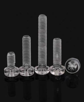 Plastic Round head screw transparent