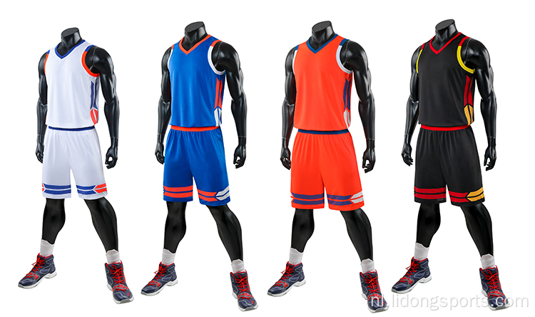Aangepaste topkwaliteit Rode en zwarte heren basketbal jersey custom tank tops mannen
