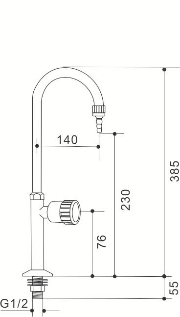 Distilled Wall Faucet