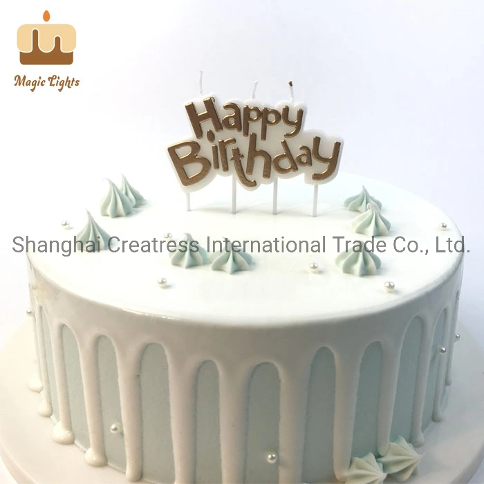 Hot This Month One Hundred Percent Paraffin Blue Factory Happy Birthday Candle in Bulk for Boys