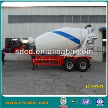 10m3 concrete mixer semi trailer