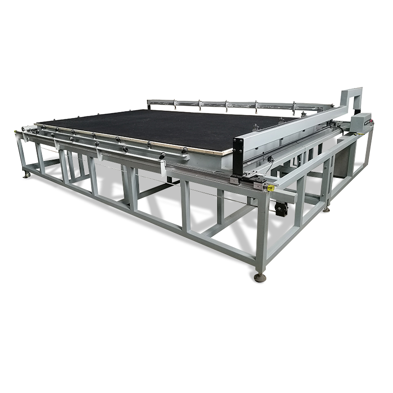 Semi-automatic glass cutting machine for cutting glass