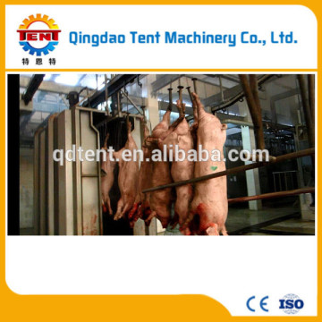 Vertical pig carcass cleaning machine for pig slaughter equipment