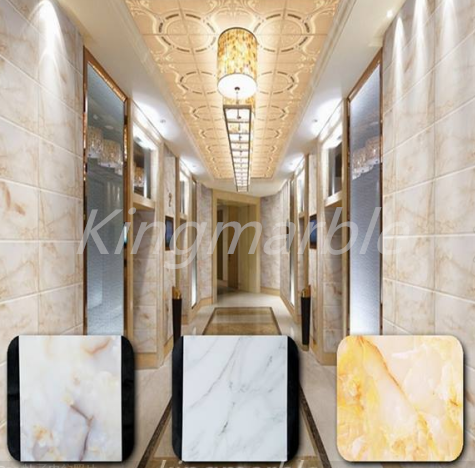 High gloss Wood Grain UV Marble Panel