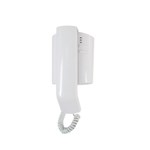 White Handset Indoor Monitor for Audio System