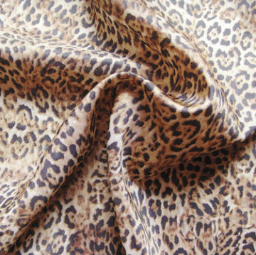 Leopard Habutai Silk,Printed Silk Fabric from Silk Fabric Manufacturer